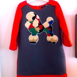 Poodle dress with pockets size M/L designer